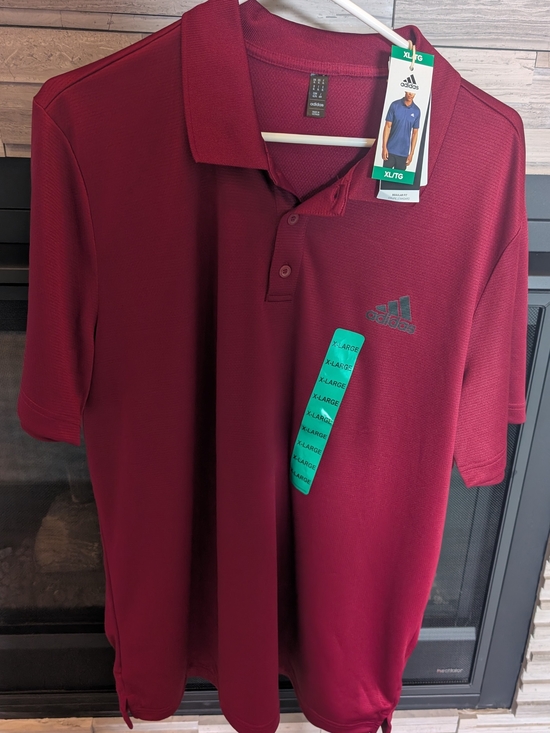 adidas Other - adidas Men's Burgundy Polo Shirt New Size XL